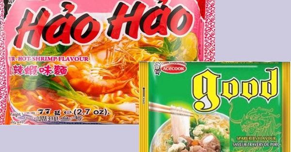 Cơ quan An toàn thực phẩm Ireland thông báo thu hồi một số lô mì Hảo Hảo và miến Good do Công ty Acecook Việt Nam sản xuất do có chứa chất Ethylene Oxide (ảnh: Moit)