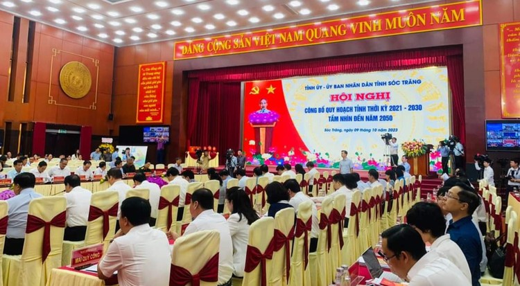 Hội nghị công bố Quy hoạch tỉnh Sóc Trăng thời kỳ 2021 - 2030, tầm nhìn đến năm 2050