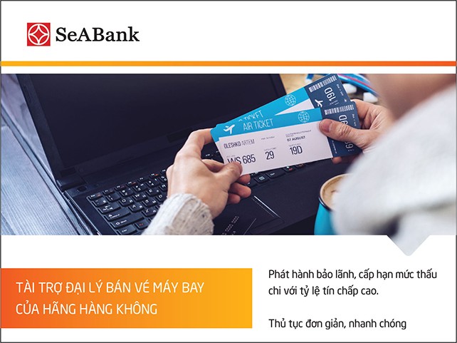 SeABank tài trợ đại lý bán vé máy bay của các hãng hàng không