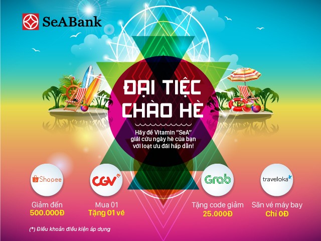 Nhận ngay ưu đãi hấp dẫn tại CGV, Traveloka, Shopee, Grab với thẻ quốc tế Seabank