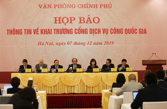 Quang cảnh cuộc họp báo. Ảnh: VGP