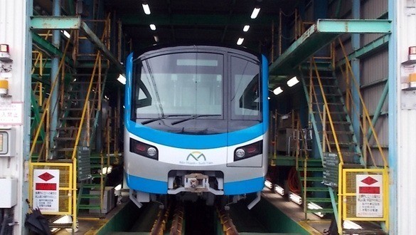 Đầu tàu Metro Số 1 tại nhà máy ở Nhật Bản. Ảnh: MAUR.