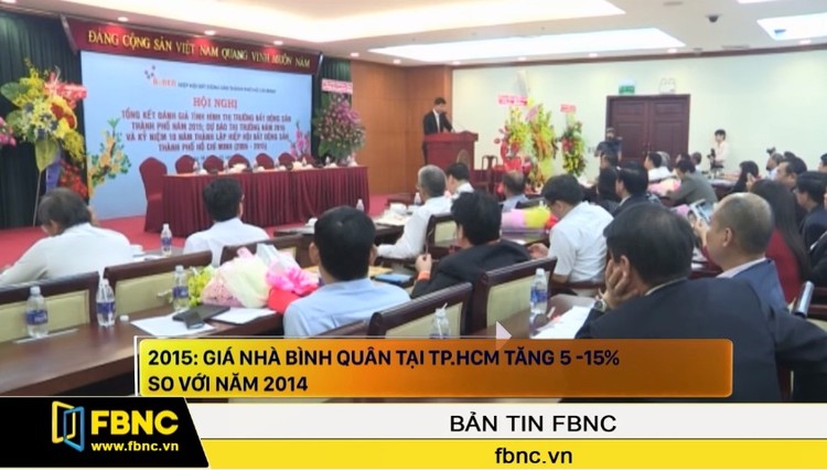 2015: Giá nhà Bình Quân tại TPHCM tăng 5 - 15% so với 2014