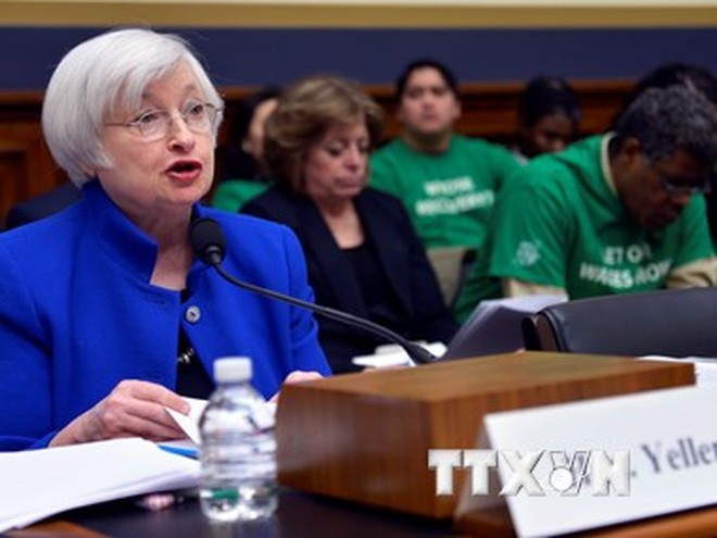 Chủ tịch Ngân hàng Dự trữ Liên bang Mỹ (Fed) Janet Yellen. (Ảnh: THX/TTXVN)