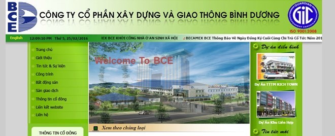 Năm 2016, BCE đặt mục tiêu lãi ròng 25,4 tỷ đồng