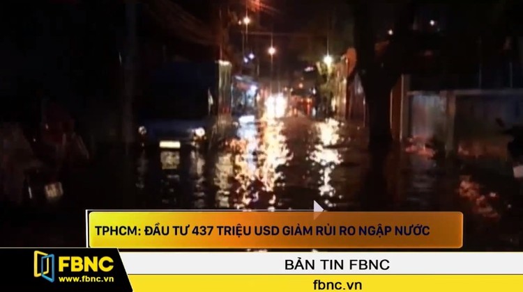 TPHCM: Đầu tư 437 triệu USD giảm rủi ro ngập nước