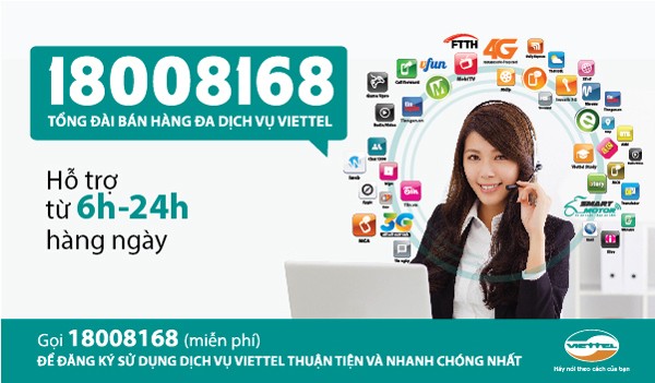 Tổng đài 18008168 – Thao tác nhanh để sử dụng dịch vụ Viettel