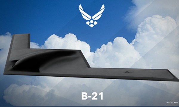 Hình vẽ phác thảo oanh tạc cơ tàng hình B-21 thế hệ 5 của Mỹ. Ảnh: USAF