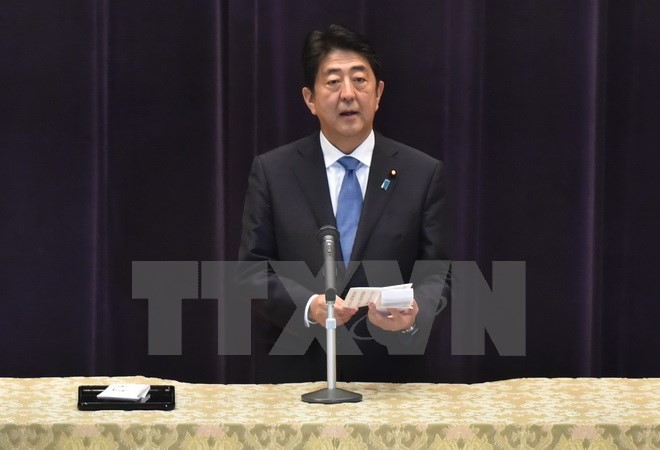 Thủ tướng Nhật Bản Shinzo Abe. (Nguồn: AFP/TTXVN)