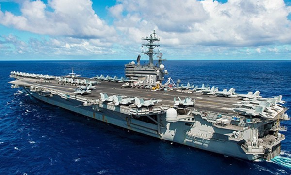 Tàu sân bay Mỹ USS Ronald Reagan. Ảnh: Sputnik.