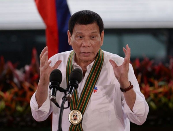 Tổng thống Philippines Rodrigo Duterte. Ảnh: AFP