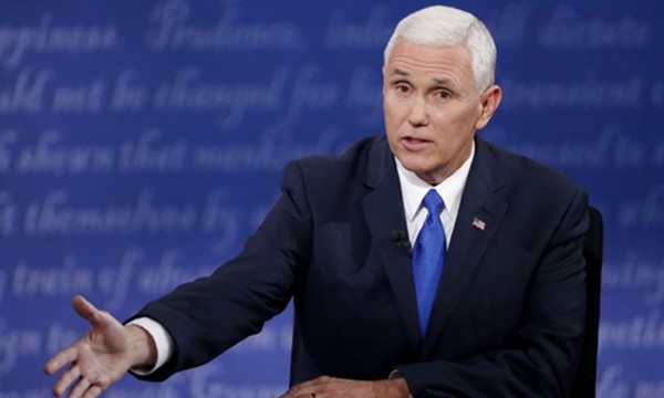 Ứng viên phó tổng thống đảng Cộng hòa Mike Pence. Ảnh: Reuters.