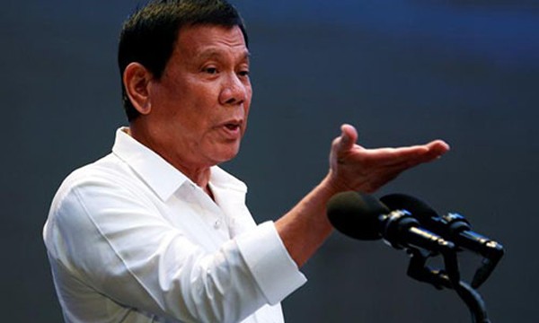 Tổng thống Philippines Duterte. Ảnh: Reuters