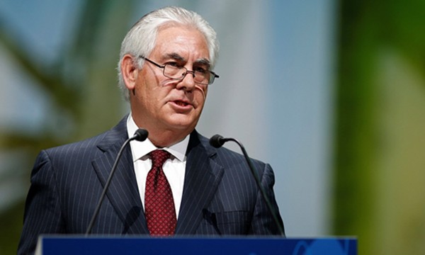 Rex Tillerson, giám đốc điều hành Exxon Mobil, người được chọn làmngoại trưởng Mỹ dưới thời Donald Trump. Ảnh:Reuters.