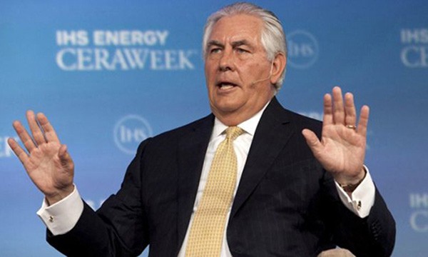 Ngoại trưởng Mỹ Rex Tillerson. Ảnh:Reuters