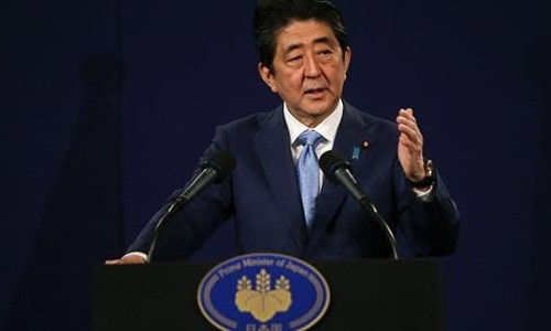 Ông Shinzo Abe cho biết Nhật Bản sẽ đóng vai trò dẫn dắt các cuộc đối thoại trong TPP. Ảnh:AFP