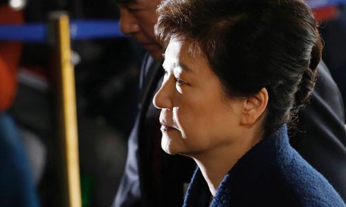 Cựu tổng thống Park Geun-hye. Ảnh:Reuters.