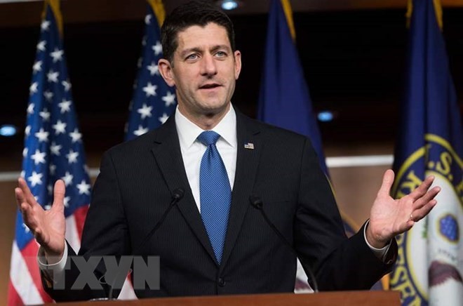 Chủ tịch Hạ viện Mỹ Paul Ryan. (Nguồn: AFP/TTXVN)