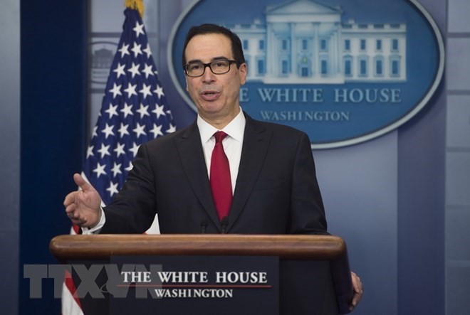 Bộ trưởng Tài chính Mỹ Steven Mnuchin. (Nguồn: AFP/TTXVN)