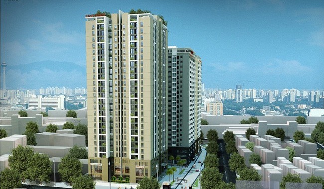 Dự án Tòa nhà chung cư và dịch vụ Star Tower  tiền sử dụng đất phải nộp là 22,2 tỷ đồng. Ảnh Internet