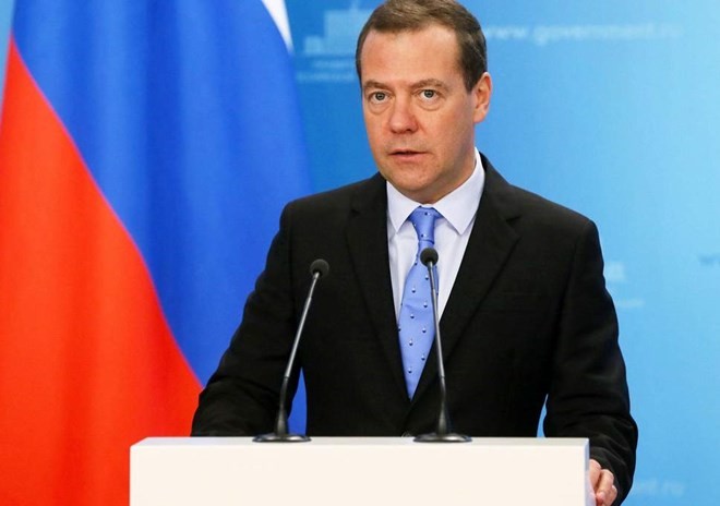 Thủ tướng Nga Dmitry Medvedev. (Nguồn: therahnuma.com)