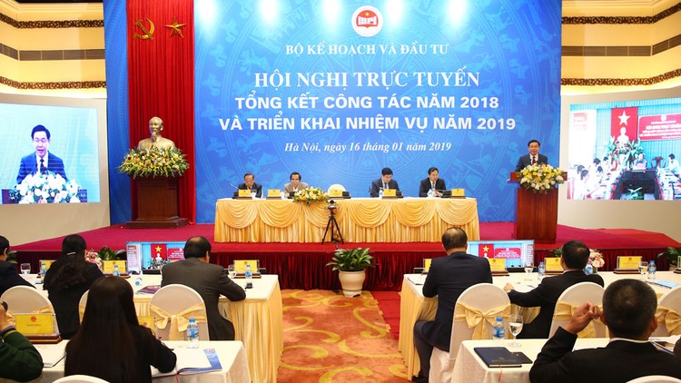 Phó Thủ tướng Vương Đình Huệ đánh giá, thành công chung của cả nước có sự đóng góp lớn, có ý nghĩa quyết định của Bộ Kế hoạch và Đầu tư. Ảnh: Lê Tiên