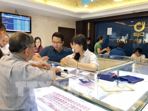 Giá vàng trong nước sáng 5/7 tăng 100.000 đồng/lượng: TTXVN