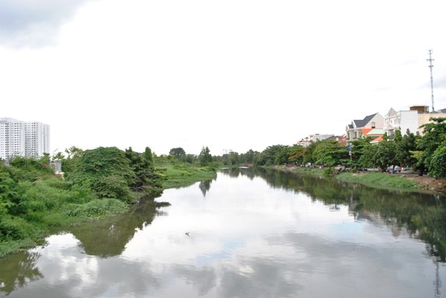 Một đoạn rạch Xuyên Tâm qua quận Bình Thạnh, TP.HCM