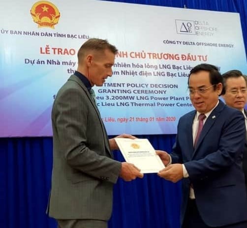 Nhờ Dự án Nhà máy điện khí tự nhiên hóa lỏng (LNG) Bạc Liêu thuộc Trung tâm nhiệt điện LNG Bạc Liêu (nhà đầu tư Singapore) với vốn đầu tư đăng ký 4 tỷ USD, Bạc Liêu dẫn đầu cả nước về vốn FDI trong 7 tháng năm 2020. Ảnh Internet