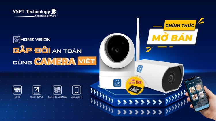 VNPT Technology chính thức mở bán IP camera trên Shopee, Tiki và Lazada