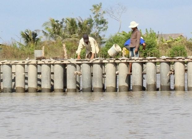 HSMT yêu cầu nhà thầu có 1 hợp đồng tương tự kè bảo vệ bờ sông tại khu vực Đồng bằng sông Cửu Long. Ảnh chỉ mang tính minh họa. Nguồn Internet