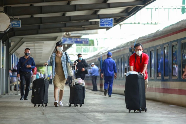 Tăng cường các chuyến tàu đưa người dân trở lại Thủ đô sau nghỉ Lễ 2/9. Ảnh minh họa: VOV