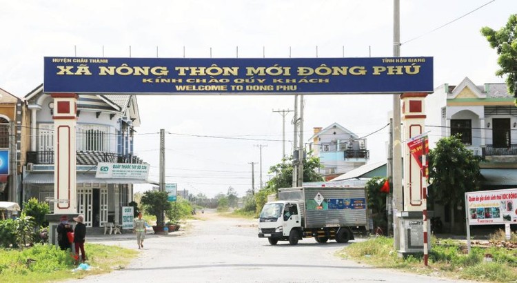 Một góc khu dân cư Đông Phú, huyện Châu Thành, tỉnh Hậu Giang