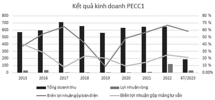 (Nguồn: Báo cáo tài chính hợp nhất của PECC1, đơn vị tính: tỷ đồng)