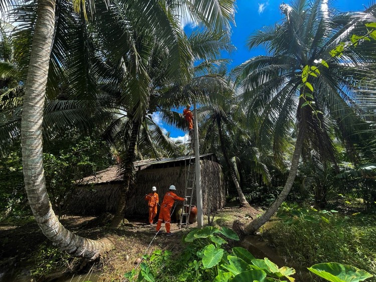 Ngành điện liên tục đầu tư xây dựng xây dựng mới hệ thống lưới điện để tăng cường cung cấp điện tại nhiều vùng nông thôn các tỉnh phía Nam