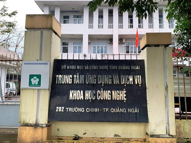 Trung tâm Ứng dụng và Dịch vụ khoa học công nghệ Quảng Ngãi