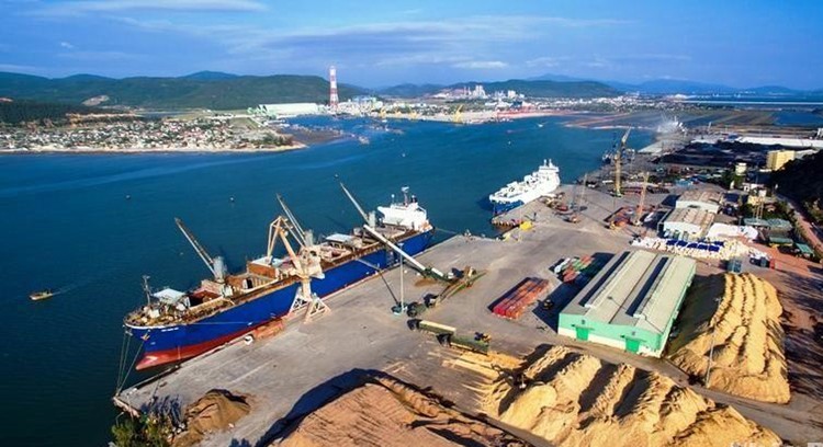 Một góc cảng biển Nghi Sơn - Thanh Hoá.