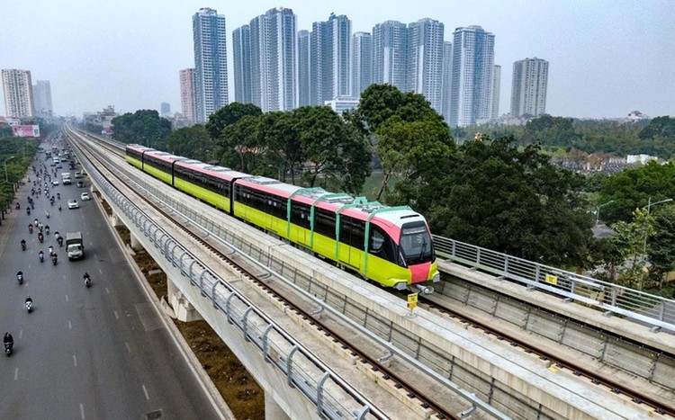 Dự án Đường sắt đô thị Nhổn - Ga Hà Nội dài 12,5 km, trong đó đoạn đi trên cao (Nhổn - Cầu Giấy) dài 8,5 km