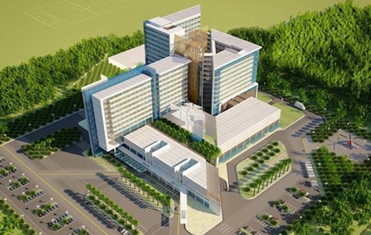 Phối cảnh công trình Bệnh viện Đa khoa khu vực Củ Chi.