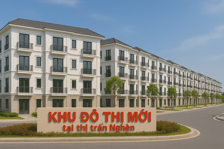 Đầu tư Khu đô thị mới tại thị trấn Nghèn hơn 1.363 tỷ đồng. Ảnh: TL