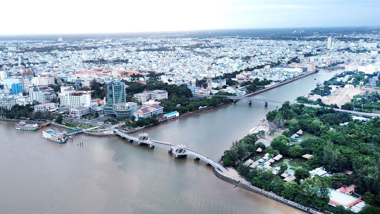 Dự án Phát triển TP. Cần Thơ và tăng cường khả năng thích ứng của đô thị có tổng mức đầu tư 7.339,334 tỷ đồng (giá trị quy đổi). Ảnh: Lê Tiên