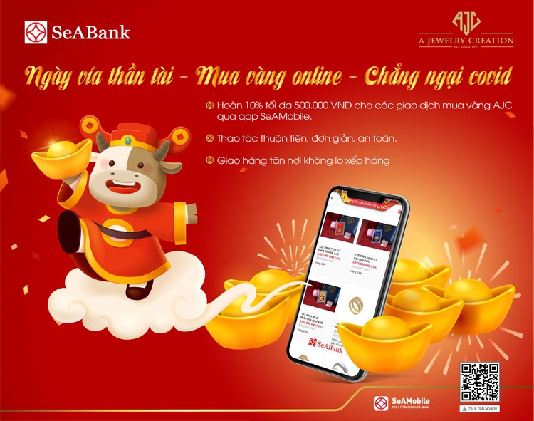 Cùng SeABank đón “Thần Tài đến nhà, nhận lộc Xuân sang”