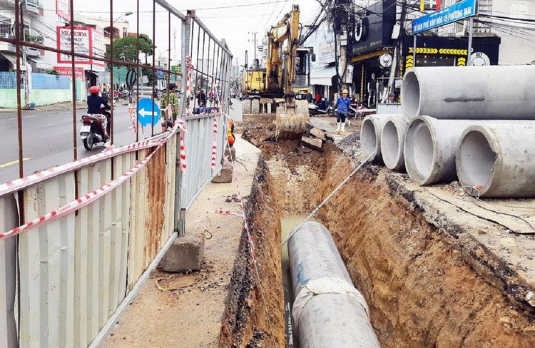 Theo cam kết, Dự án Môi trường bền vững các thành phố duyên hải - Tiểu dự án Nha Trang phải hoàn thành trước ngày 31/12/2022. Ảnh: Khánh Hòa