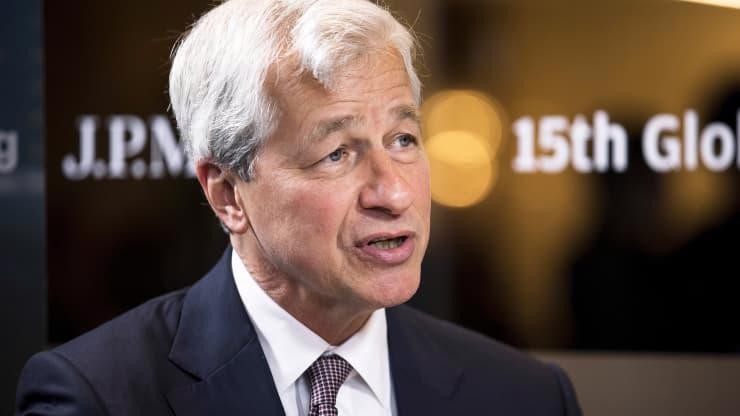 CEO Jamie Dimon của JPMorgan Chase - Ảnh: Getty/CNBC.