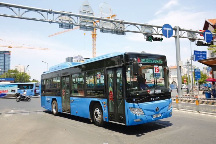 Doanh thu 9 tháng năm 2023 của Saigonbus đạt 370,5 tỷ đồng, tăng 13,8% so với cùng kỳ năm ngoái. Ảnh: Lê Tiên