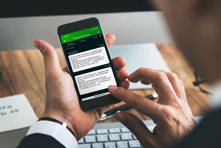 Ngân hàng sẽ không gửi tin nhắn SMS thông báo thay đổi số dư đối với các giao dịch có giá trị dưới 50.000 VND mà chuyển qua thông báo trên ứng dụng (APP) VCB Digibank