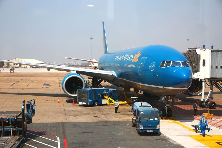 Ba tháng đầu năm nay, Vietnam Airlines ghi nhận khoản lỗ ròng từ chênh lệch tỷ giá ngoại tệ hơn 646 tỷ đồng. Ảnh: Lê Tiên