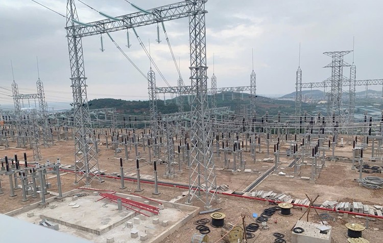 Thi công Trạm biến áp 220kV Khu kinh tế Nghi Sơn (Thanh Hóa)