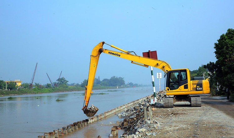 Gói thầu số 1 có giá 159,304 tỷ đồng thuộc Dự án Nâng cấp đê Nam sông Rịa, đê sông Bến Đang tại địa bàn huyện Nho Quan (tỉnh Ninh Bình). Ảnh minh họa: Anh Tuấn