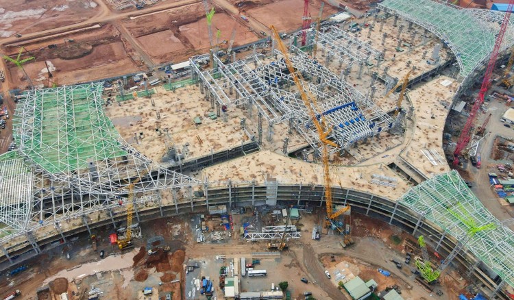 Gói thầu số 5.11 có giá 2.712,893 tỷ đồng, thuộc Dự án thành phần 3 Các công trình thiết yếu trong cảng hàng không thuộc Dự án Đầu tư xây dựng. Ảnh: Phước Tuấn